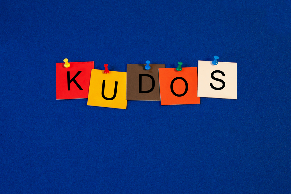 the word 'kudos'