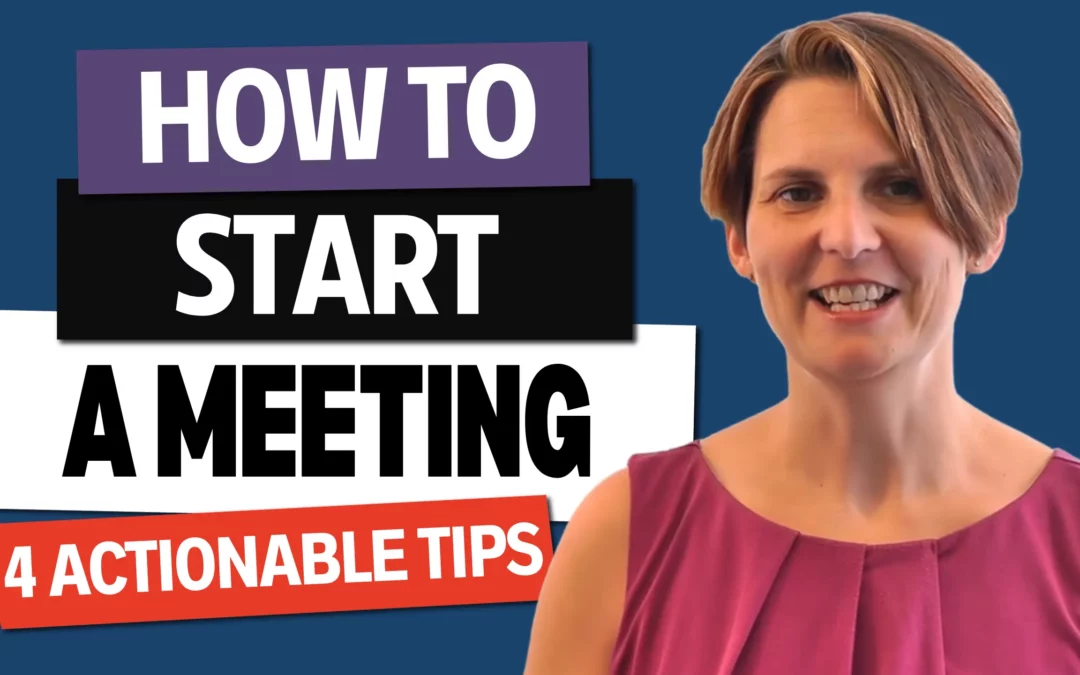 How to Start a Meeting with Liane Davey