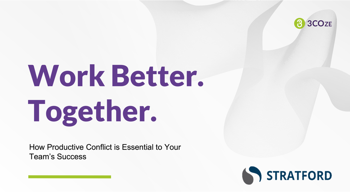 Cover page for Work Better. Together slides